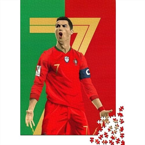 Ronnie Holz Puzzle - Football Puzzle Spielzeug Für Wand Dekoration - Geschenk Für Ehemann Freund Freundin Schwester Bruder 1000 Stück (75x50cm) von RSFQJXBVO