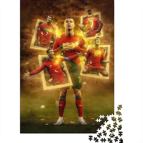 Ronnie Puzzle Spiel - Football Holz Puzzle Für Heim Dekoration - Geschenk Für Sohn Tochter Enkel Enkelin Neffe Nichte 1000 Stück (75x50cm) von RSFQJXBVO