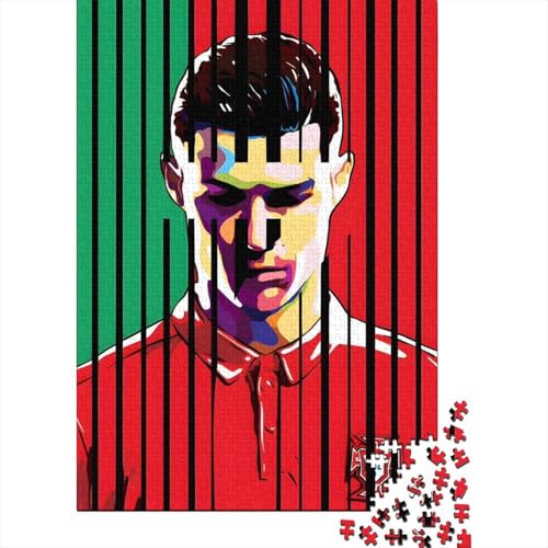 Ronnie Puzzle Spiel - Football Holz Puzzle Für Wand Dekoration - Geschenk Für Sohn Tochter Enkel Enkelin Neffe Nichte 1000 Stück (75x50cm) von RSFQJXBVO