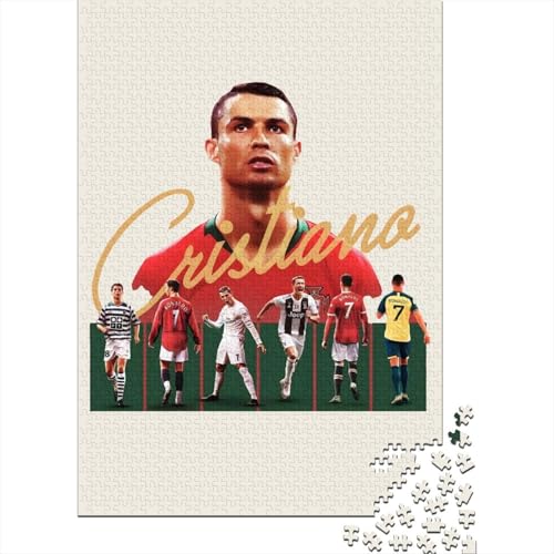 Ronnie Puzzle Spiel - Football Holz Puzzle Für Wand Dekoration - Geschenk Für Sohn Tochter Enkel Enkelin Neffe Nichte 1000 Stück (75x50cm) von RSFQJXBVO