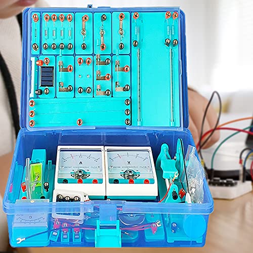 Elektronik Bausatz Elektrobaukasten für Kinder, Physik Elektrizität und Magnetismus Experimente Kit mit Anleitung in Deutsch, Lernspielzeug für Kinder - Intelligenz Entwickeln von RSHJD