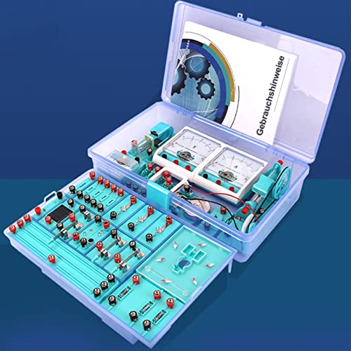 Physik Bausatz Elektrobaukasten für Kinder, Physik Elektrizität und Magnetismus Experimente Kit, Elektronik Schaltungen Set mit Anleitung in Deutsch, Hands-on-Fähigkeit verbessern von RSHJD