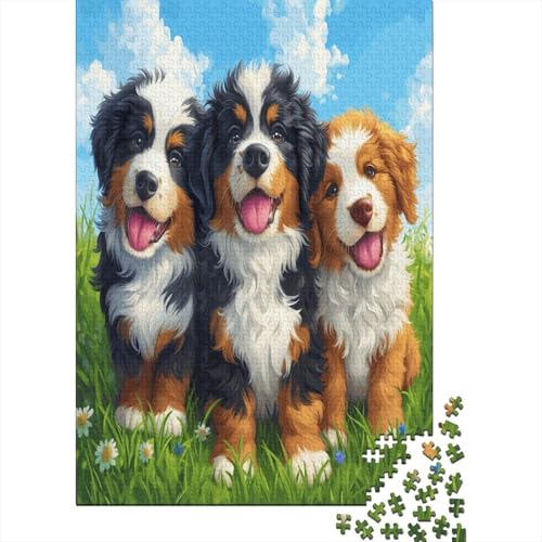 Caucasian Hund Puzzlespiel 1000 Teile Puzzle Für Erwachsene Und Kinder Ab 14 Jahren, Puzzle Erwachsenen Puzzlespi Puzzel 1000pcs (75x50cm) von RSIUUODNF