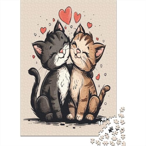 Kat Puzzle 1000 Teile Puzzle Für Erwachsene Und Kinder Ab 14 Jahren Puzzel 1000pcs (75x50cm) von RSIUUODNF