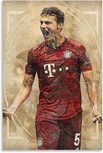 Puzzle 1000 Teile Erwachsene Benjamin Pavard Kunst-Fußball-Vintage-Poster Holz Puzzles Stress Freisetzung Spiel 1000 Piece 29.5x19.6inch(75x50cm) von RSYCXEY