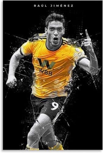 Puzzle für 500 Teile Raul Jimenez Poster Fußball Holz Puzzlespiel Erwachsenen Puzzle Poster 500 Piece 20.4x15inch(52x38cm) von RSYCXEY