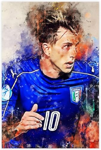 Puzzle für 500 Teile Superstar-Fußballer Federico Bernardeschi Holz Puzzlespiel Erwachsenen Puzzle Poster 500 Piece 20.4x15inch(52x38cm) von RSYCXEY