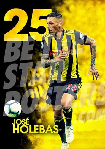 Puzzle für 500 Teile Watford FC 2018/19 José Holebas Spieler Fußball Holz Puzzlespiel Erwachsenen Puzzle Poster 500 Piece 20.4x15inch(52x38cm) von RSYCXEY