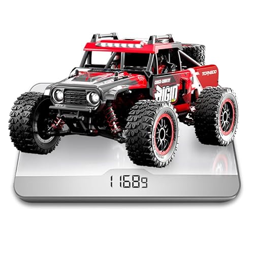 RTEletric Fernbedienungsauto Allrad Offroad Truck RC Cars Spielzeug All Terrain 2,4 GHz 60 km/h bürstenloser Motor für Erwachsene Kinder in voller Skala Elektrofahrzeug mit 7,4 V 1500 mAh Batterie von RTEletric