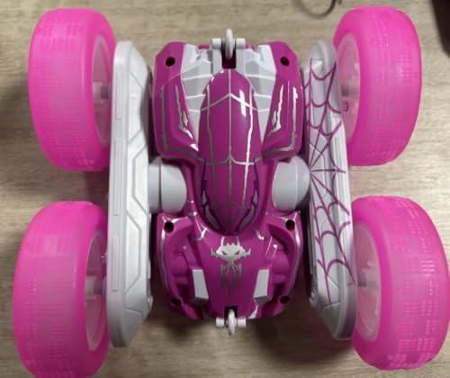 RTEletric Spiderman RC Stunt Car mit Licht und Spray (Rosa) von RTEletric