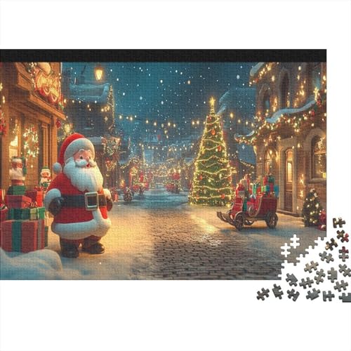 Cartoon Weihnachten 1000 Stück Holzpuzzles Geschicklichkeitsspiel Für Die Ganze Familie Weihnachtsbaum Handgefertigte DIY-Anpassung Puzzle-Geschenk Familiendekorationen 1000pcs (75x50cm) von RTTGKMYPL