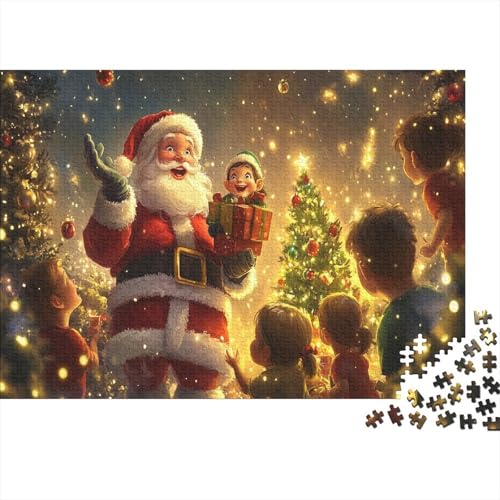 Cartoon Weihnachten 1000 Stück Holzpuzzles Geschicklichkeitsspiel Für Die Ganze Familie Weihnachtsmann Handgefertigte DIY-Anpassung Puzzle-Geschenk Familiendekorationen 1000pcs (75x50cm) von RTTGKMYPL