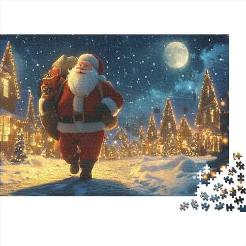 Cartoon Weihnachten 500 Stück Holzpuzzles Generation Als Herausforderndes Weihnachtsmann Handgefertigte DIY-Anpassung Puzzle-Geschenk Familiendekorationen 500pcs (52x38cm) von RTTGKMYPL