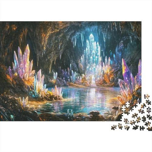 Die Kristallhöhlen 1000 Stück Holzpuzzles Geschicklichkeitsspiel Für Die Ganze Familie schöne Landschaft Handgefertigte DIY-Anpassung Puzzle-Geschenk Familie Wanddekoration 1000pcs (75x50cm) von RTTGKMYPL