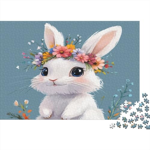 Little White Adorable 1000 Stück Holzpuzzles Familien-Puzzlespiel Süße Cartoon Tiere Handgefertigte DIY-Anpassung Paar Liebhaber Geschenke Familie Wanddekoration 1000pcs (75x50cm) von RTTGKMYPL