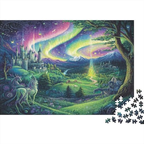 Schloss 1000 Stück Holzpuzzles Geschicklichkeitsspiel Für Die Ganze Familie Handgefertigte DIY-Anpassung Puzzle-Geschenk Familiendekorationen 1000pcs (75x50cm) von RTTGKMYPL