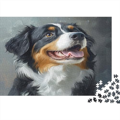 Tibetischer Mastiff 1000 Stück Holzpuzzles Puzzlespiele Für Erwachsene Netter Hund Haustier Handgefertigte DIY-Anpassung Weihnachten Geschenke Familie Wanddekoration 1000pcs (75x50cm) von RTTGKMYPL