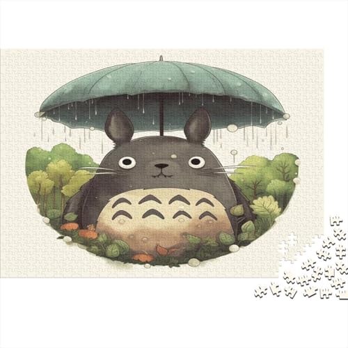 Totoro 1000 Stück Holzpuzzles Abbauen Familien Süße Cartoon Tiere Handgefertigte DIY-Anpassung Geburtstag Geschenke Familie Wanddekoration 1000pcs (75x50cm) von RTTGKMYPL