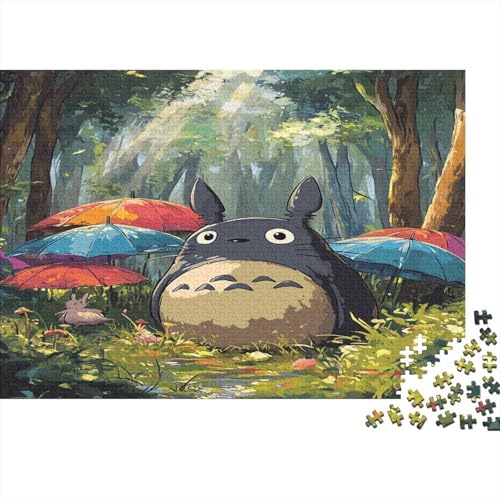 Totoro 1000 Stück Holzpuzzles Abbauen Familien Süße Cartoon Tiere Handgefertigte DIY-Anpassung Geburtstag Geschenke Familiendekorationen 1000pcs (75x50cm) von RTTGKMYPL