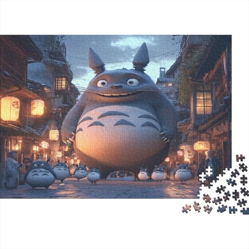 Totoro 1000 Stück Holzpuzzles Generation Als Herausforderndes Süße Cartoon Tiere Handgefertigte DIY-Anpassung Puzzle-Geschenk Familie Wanddekoration 1000pcs (75x50cm) von RTTGKMYPL