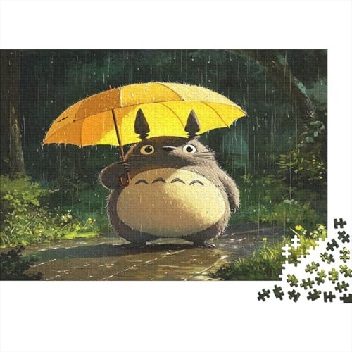 Totoro 1000 Stück Holzpuzzles Generation Als Herausforderndes Süße Cartoon Tiere Handgefertigte DIY-Anpassung Weihnachten Geschenke Familie Wanddekoration 1000pcs (75x50cm) von RTTGKMYPL