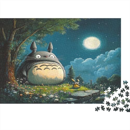 Totoro 1000 Stück Holzpuzzles Geschicklichkeitsspiel Für Die Ganze Familie Süße Cartoon Tiere Handgefertigte DIY-Anpassung Geburtstag Geschenke Familiendekorationen 1000pcs (75x50cm) von RTTGKMYPL