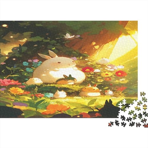 Totoro 1000 Stück Holzpuzzles Stress Abbauen Süße Cartoon Tiere Handgefertigte DIY-Anpassung Geburtstag Geschenke Familie Wanddekoration 1000pcs (75x50cm) von RTTGKMYPL