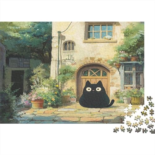 Totoro 300 Stück Holzpuzzles Abbauen Familien Süße Cartoon Tiere Handgefertigte DIY-Anpassung Puzzle-Geschenk Familie Wanddekoration 300pcs (40x28cm) von RTTGKMYPL