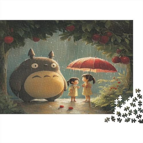 Totoro 300 Stück Holzpuzzles Generation Als Herausforderndes Süße Cartoon Tiere Handgefertigte DIY-Anpassung Weihnachten Geschenke Familiendekorationen 300pcs (40x28cm) von RTTGKMYPL