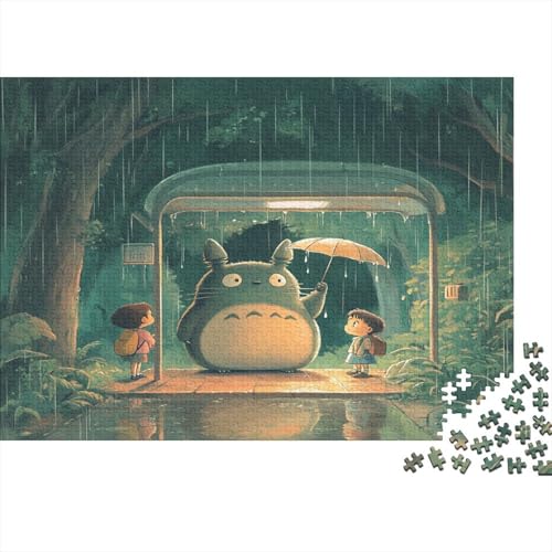 Totoro 300 Stück Holzpuzzles Geschicklichkeitsspiel Für Die Ganze Familie Süße Cartoon Tiere Handgefertigte DIY-Anpassung Geburtstag Geschenke Familiendekorationen 300pcs (40x28cm) von RTTGKMYPL