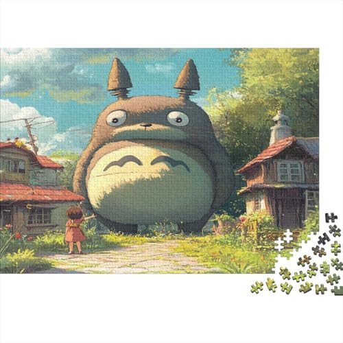 Totoro 300 Stück Holzpuzzles Kniffel Spaß Für Die Ganze Familie Süße Cartoon Tiere Handgefertigte DIY-Anpassung Geburtstag Geschenke Familiendekorationen 300pcs (40x28cm) von RTTGKMYPL