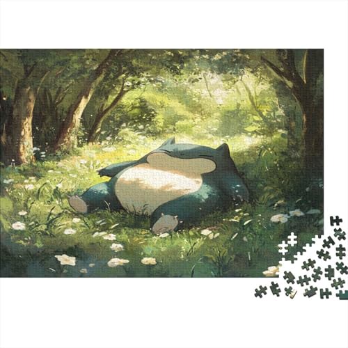 Totoro 300 Stück Holzpuzzles Puzzlespiele Für Erwachsene Süße Cartoon Tiere Handgefertigte DIY-Anpassung Geburtstag Geschenke Familie Wanddekoration 300pcs (40x28cm) von RTTGKMYPL