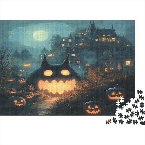 Totoro 500 Stück Holzpuzzles Geschicklichkeitsspiel Für Die Ganze Familie Süße Cartoon Tiere Handgefertigte DIY-Anpassung Puzzle-Geschenk Familie Wanddekoration 500pcs (52x38cm) von RTTGKMYPL