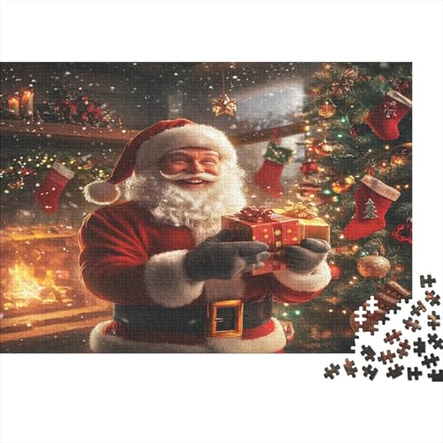 Weihnachtsmann 1000 Stück Holzpuzzles Familien-Puzzlespiel Handgefertigte DIY-Anpassung Paar Liebhaber Geschenke Familiendekorationen 1000pcs (75x50cm) von RTTGKMYPL