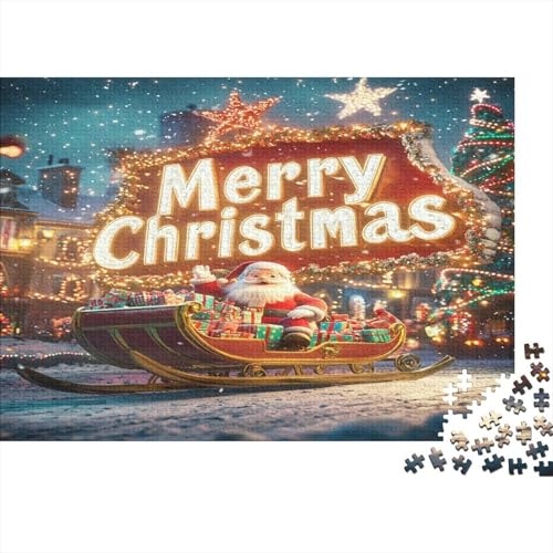 Weihnachtsmann 1000 Stück Holzpuzzles Geschicklichkeitsspiel Für Die Ganze Familie Handgefertigte DIY-Anpassung Puzzle-Geschenk Familiendekorationen 1000pcs (75x50cm) von RTTGKMYPL