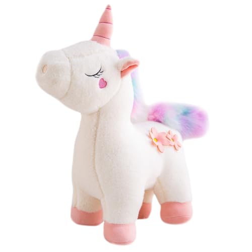 RTUHCSP Plüsch Einhorn, 30cm Einhorn Kuscheltier Regenbogen, Stofftier Plüschtier Kuscheltier, Cartoon Einhorn Plüsch Geschenk für Jungen Mädchen von RTUHCSP