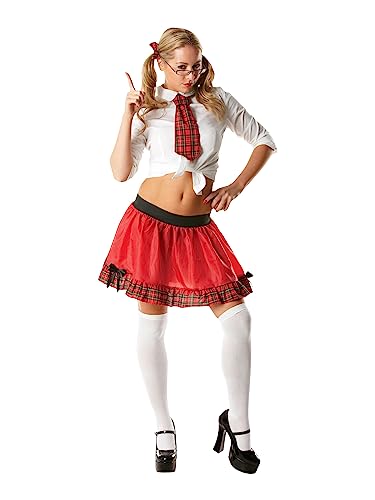 Rubie's Official Freches Schulmädchen Tutu-Set, für Damen, Erwachsene, Einheitsgröße Halloween von Rubie's