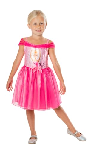 Rubies – offizielles Barbie-Kostüm für Kinder – Größe 3 – 4 Jahre – Kostüm mit Tutu-Kleid Typ Ballerina Rosa – für Halloween, Karneval, Weihnachten von Rubie's