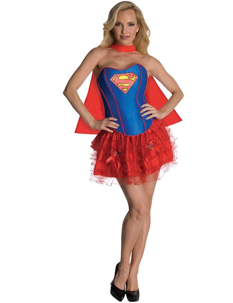 Justice League Supergirl Superheldin Damenkostüm Lizenzware von RUBIES ALL