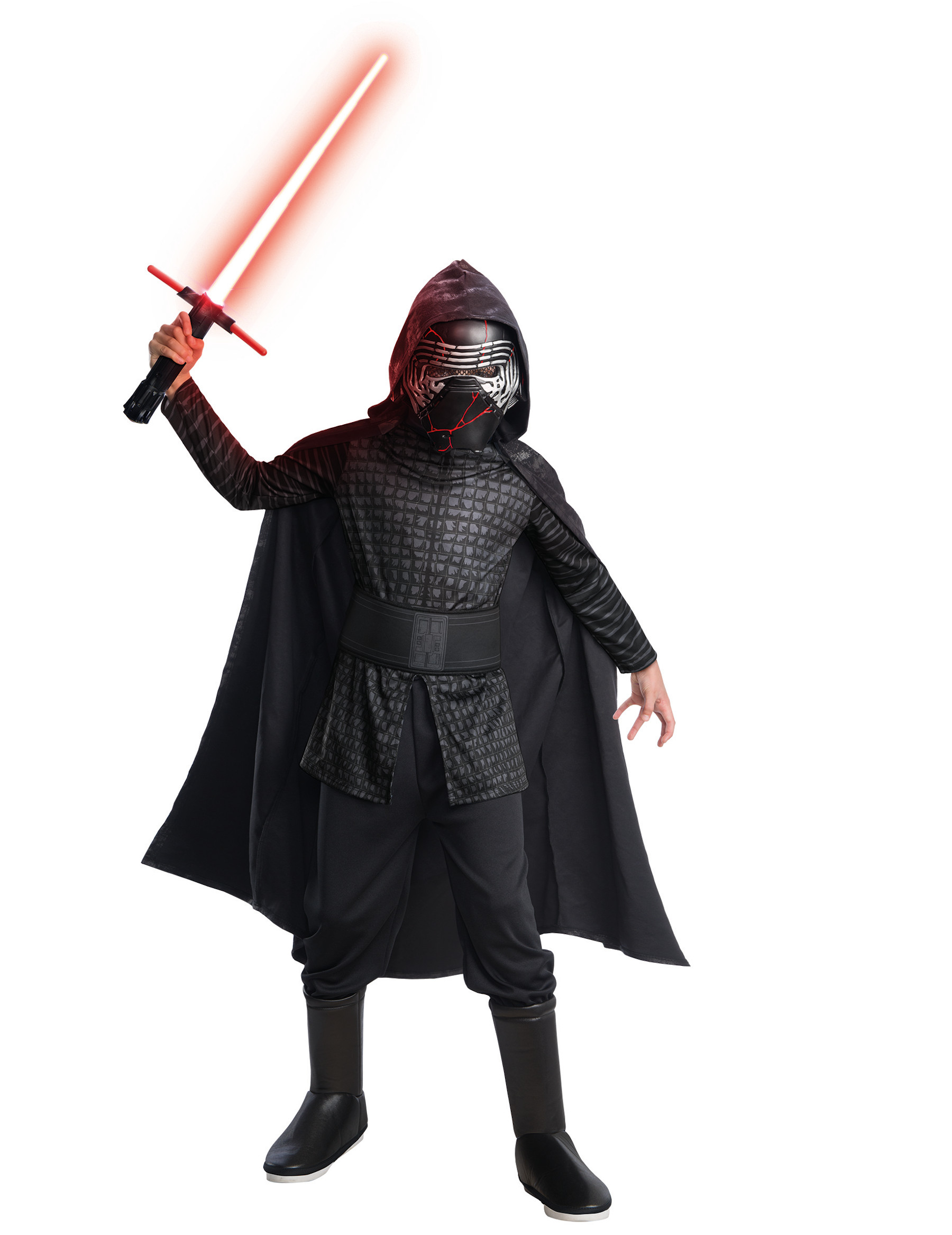 Luxus Kylo Ren-Kinderkostüm Star Wars IX schwarz-grau von RUBIES ALL