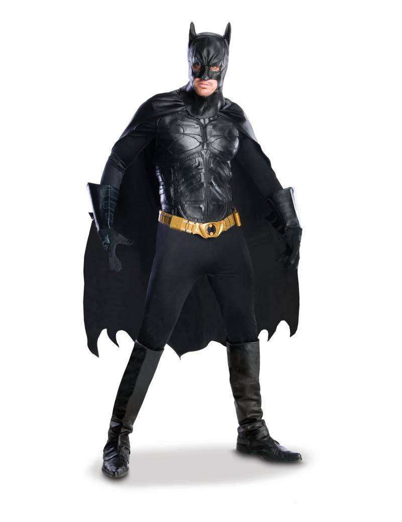 Batman Grand Heritage Kostüm für Herren schwarz-goldfarben von RUBIES FRANCE