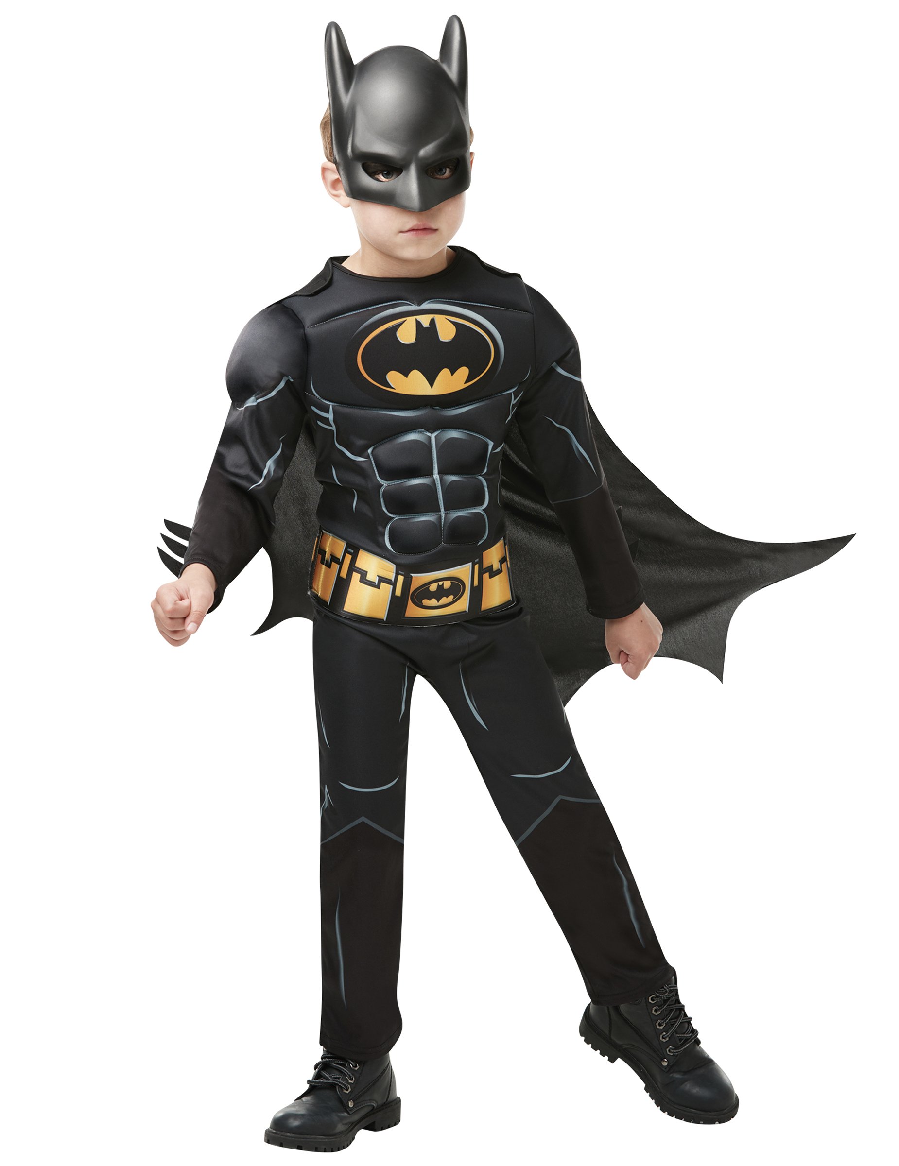 Batman-Kostüm für Jungen mit Maske Deluxe Faschingskostüm schwarz-gelb Batman-Kostüm für Jungen mit Maske Deluxe Faschingskostüm schwarz-gelb von RUBIES FRANCE