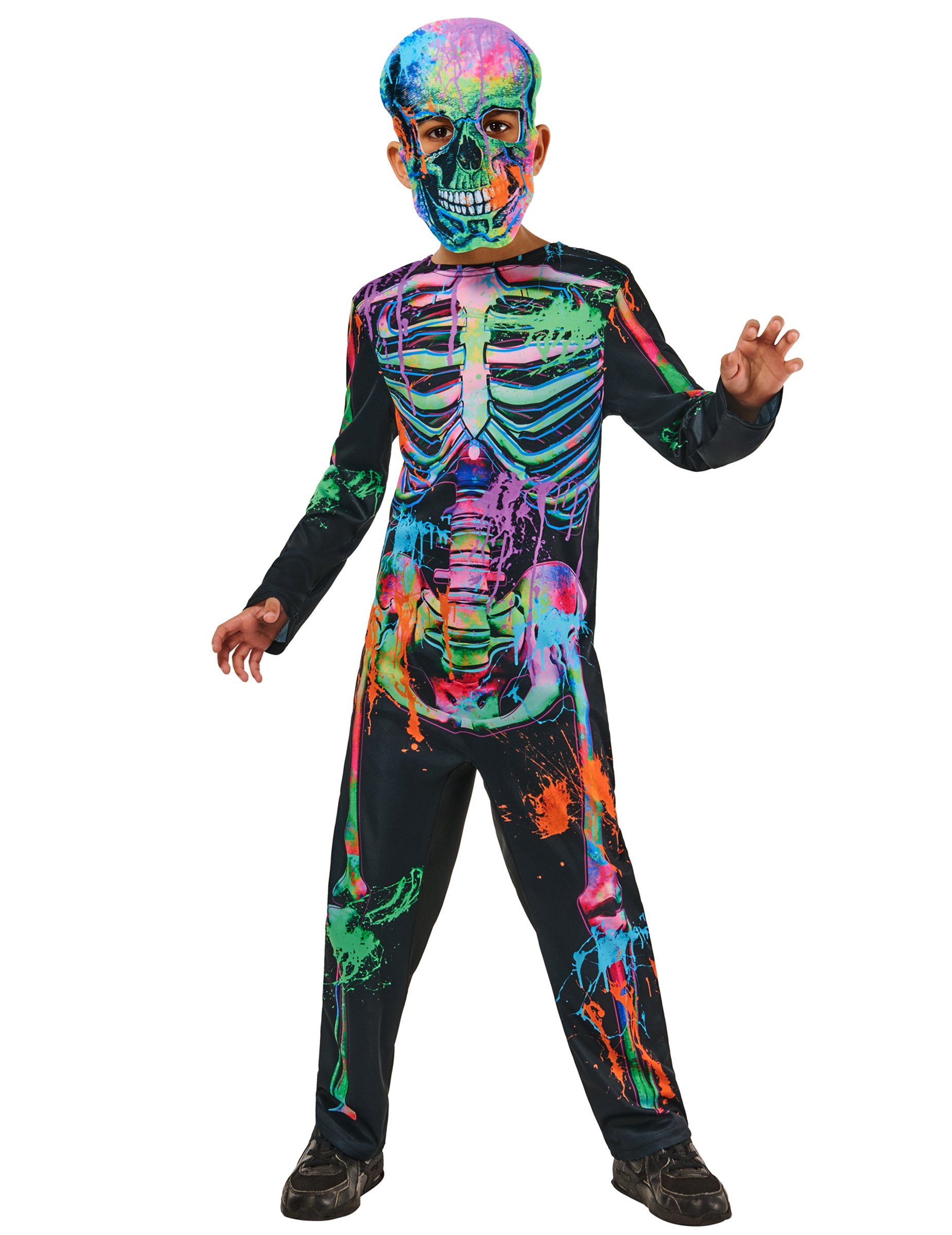 Graffiti Style Skelett Kinderkostüm schwarz weiß Graffiti Style Skelett Kinderkostüm schwarz weiß von RUBIES FRANCE