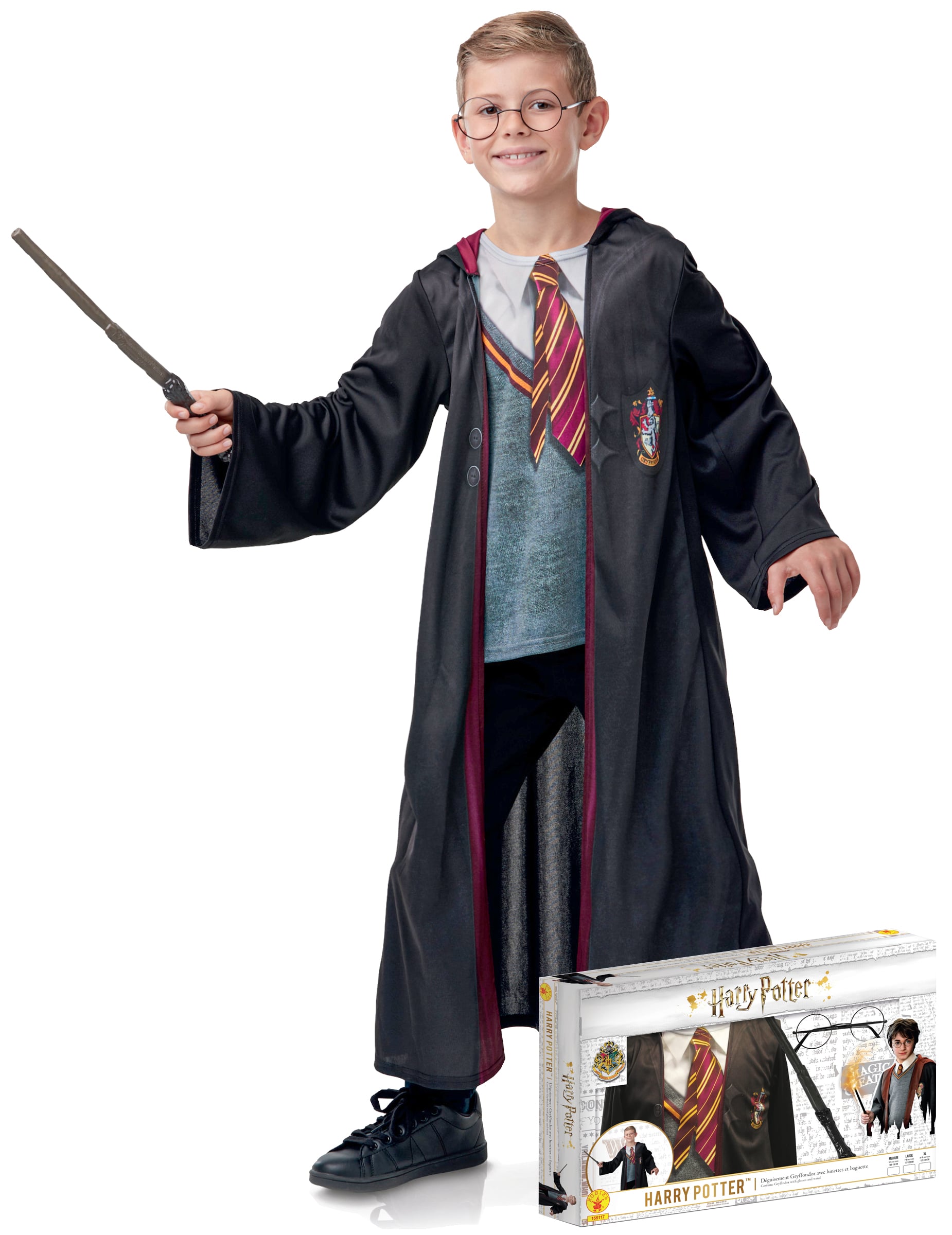 Harry Potter-Kostüm für Kinder Geschenkekoffer mit Kostüm und Accessoires schwarz-rot-grau Harry Potter-Kostüm für Kinder Geschenkekoffer mit Kostüm und Accessoires schwarz-rot-grau von RUBIES FRANCE