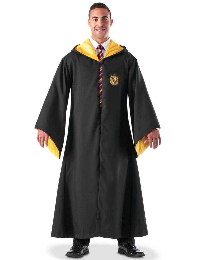 Hufflepuff Zauberer-Robe Harry Potter für Erwachsene schwarz-gelb von RUBIES FRANCE