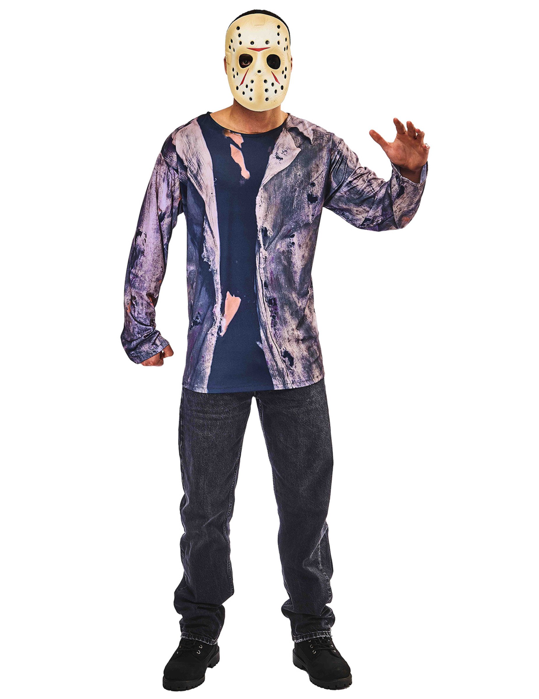 Jason Set für Erwachsene mit Oberteil und Maske Jason Set für Erwachsene mit Oberteil und Maske von RUBIES FRANCE