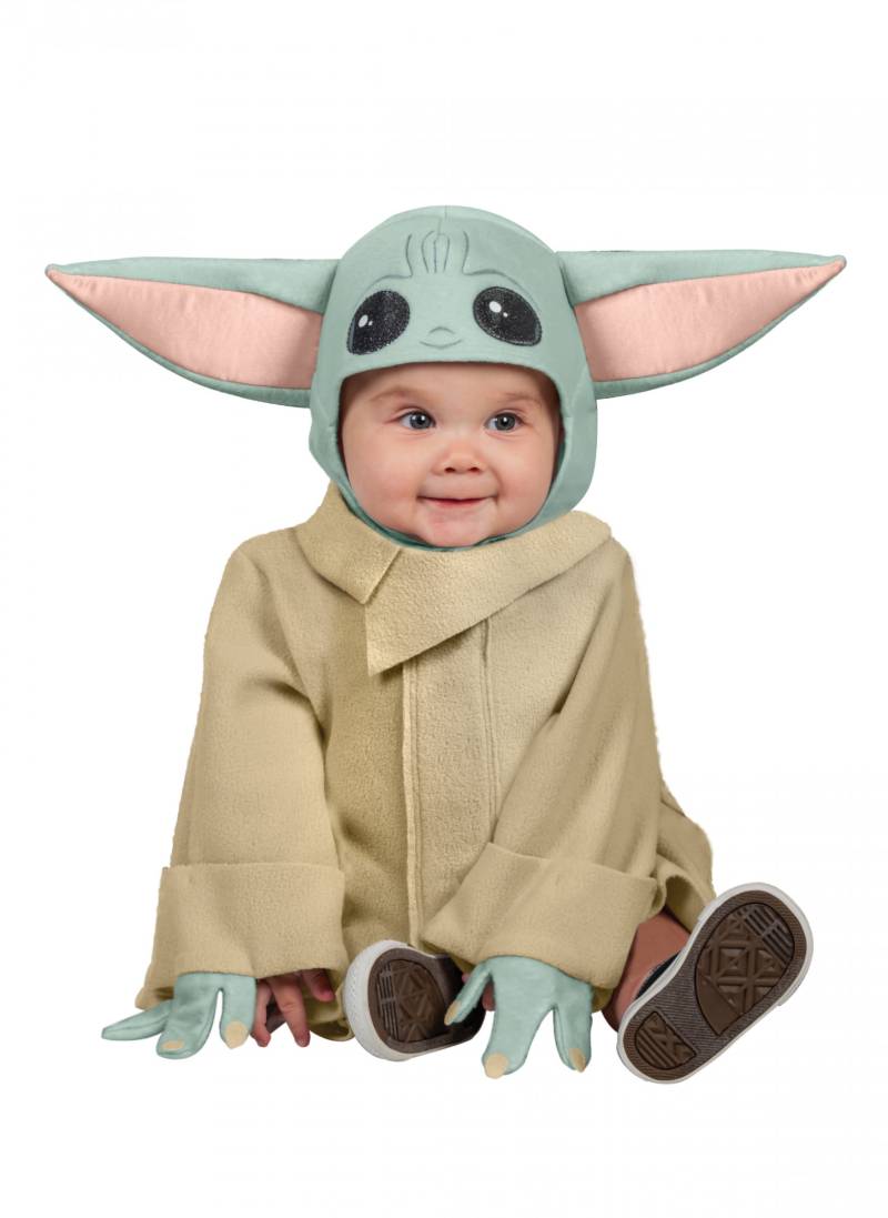 Offizielles Baby Yoda-Babykostüm türkis-rosa-beigefarben von RUBIES FRANCE