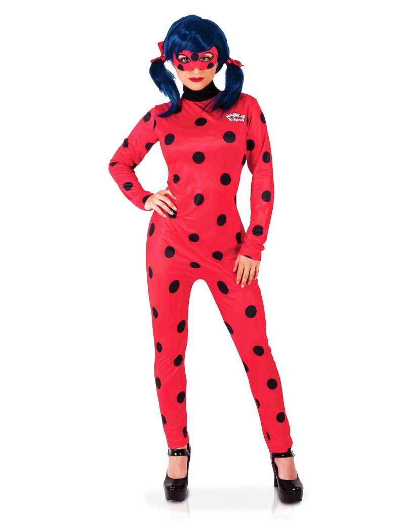 Offizielles Ladybug-Kostüm für Damen mit Maske rot von RUBIES FRANCE