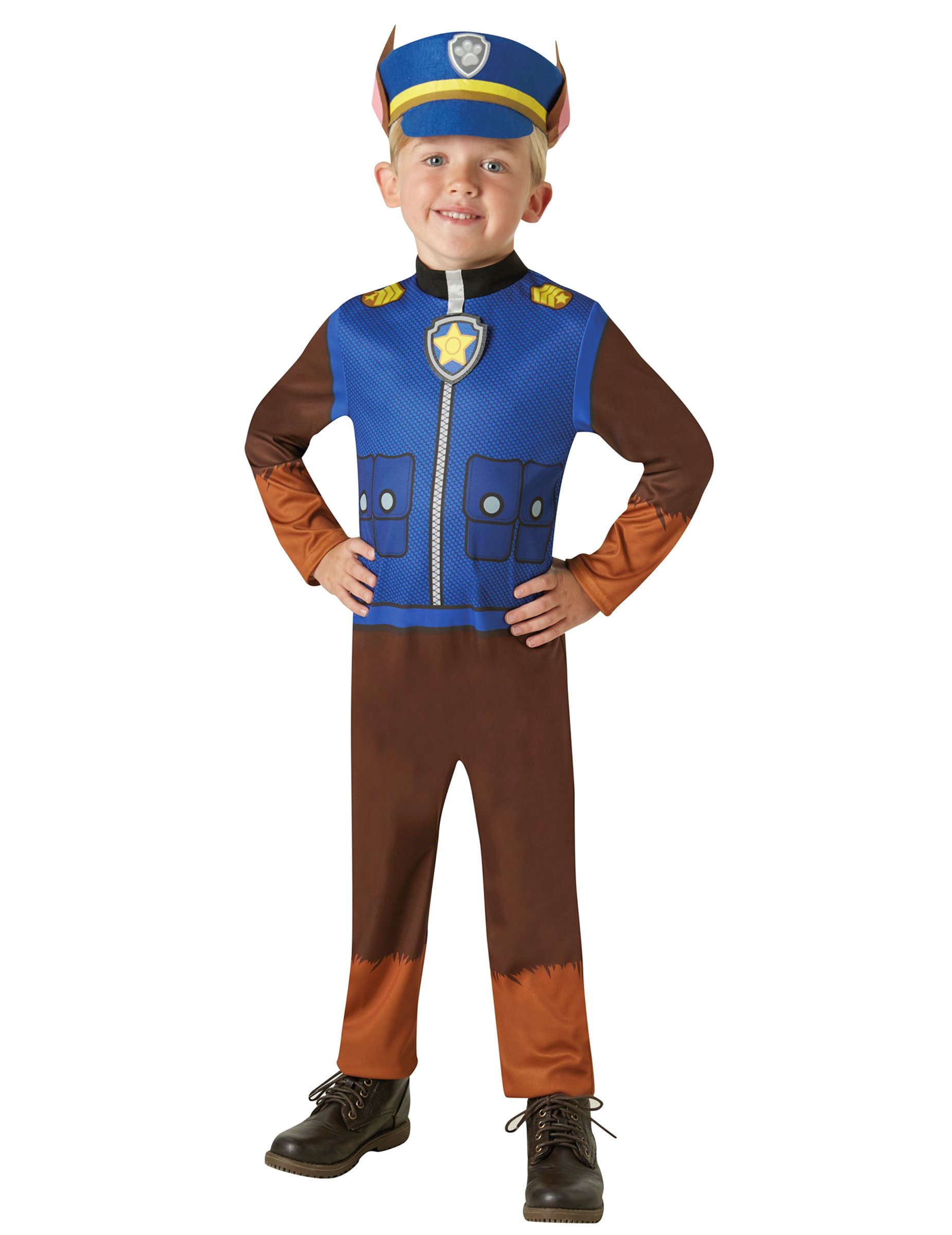 Paw Patrol Kinderkostüm Chase blau-braun Paw Patrol Kinderkostüm Chase blau-braun von RUBIES FRANCE