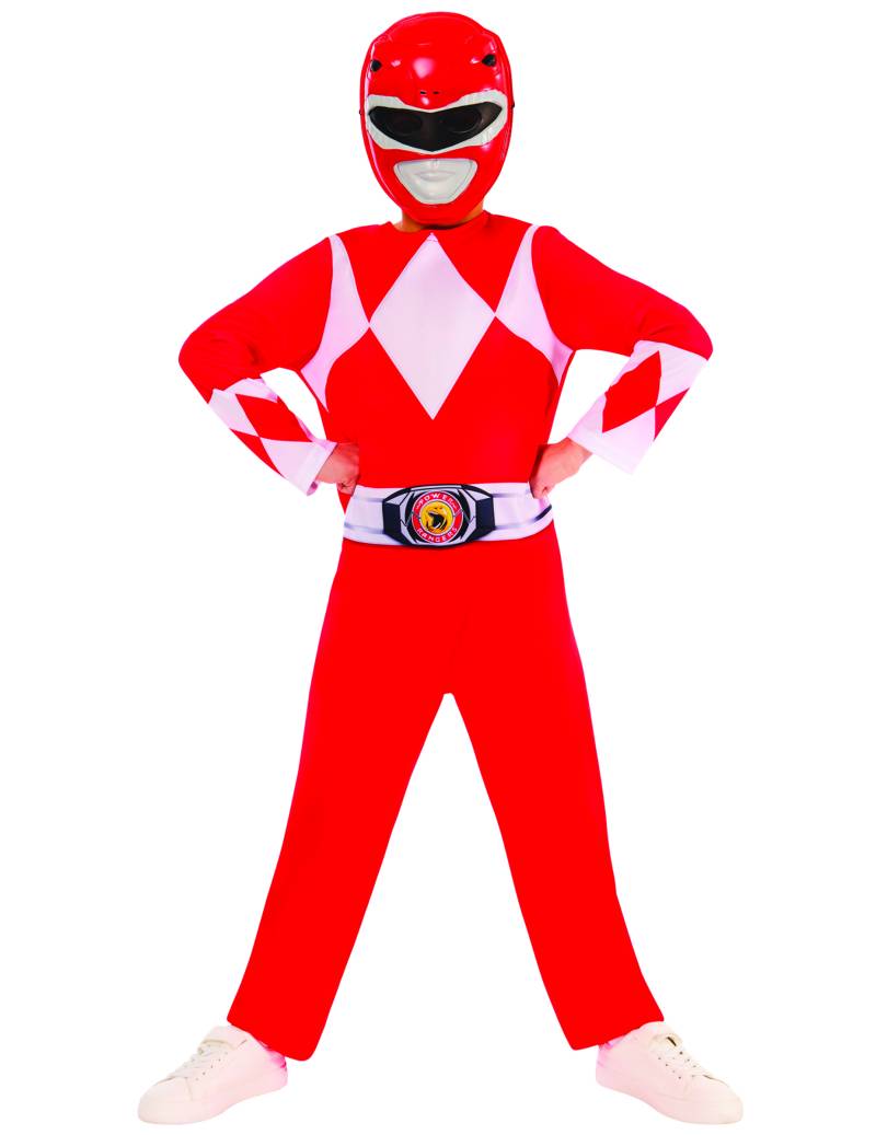 Roter Power Ranger Kostüm für Kinder von RUBIES FRANCE